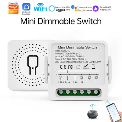 Mini WiFi Dimmer Switch Smart Light Power Controller (Tuya / Smart Life Supported)