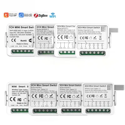 Smart WiFi + RF Switch Relay (Tuya 16A) | Control with Remote, App & Voice | Smart Life, Alexa, Google Home