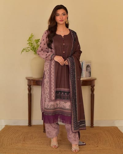 ডিজিটাল প্রিন্ট রেডিমেড থ্রি পিস - Image 1