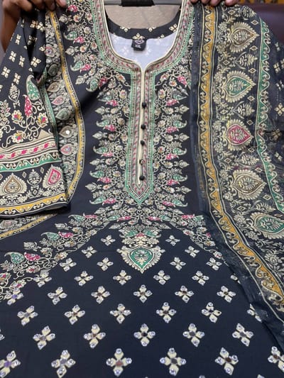 ডিজিটাল প্রিন্ট রেডিমেড থ্রি পিস - Image 3