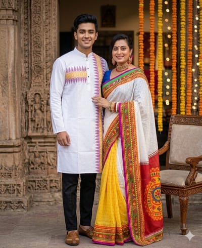 বৈশাখী শাড়ি পাঞ্জাবি কালেকশন - Image 5