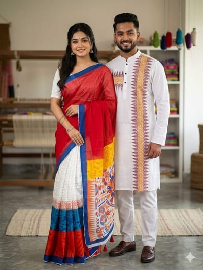 বৈশাখী শাড়ি পাঞ্জাবি কালেকশন - Image 2