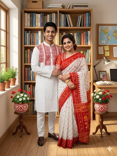 বৈশাখী শাড়ি পাঞ্জাবি কালেকশন - Image 8