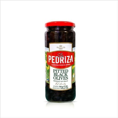 Black Pitted Olives La Pedriza 340G