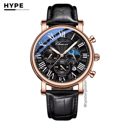 Chenxi Chronograph Moonphase (Rosegold-Black)
