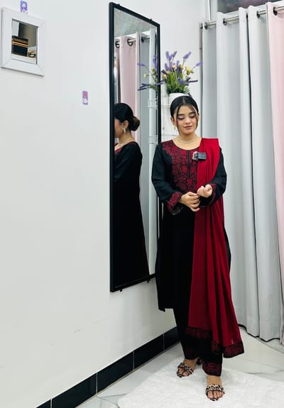 Sequence Embroidery Three Piece