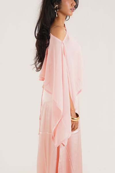 Pink and Poncho Dress - Image 4
