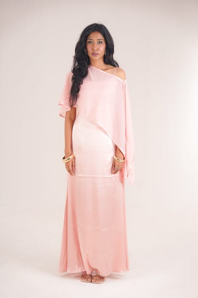 Pink and Poncho Dress - Image 3