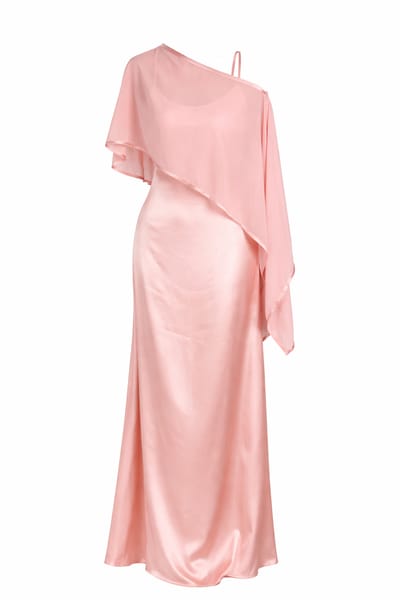Pink and Poncho Dress - Image 2