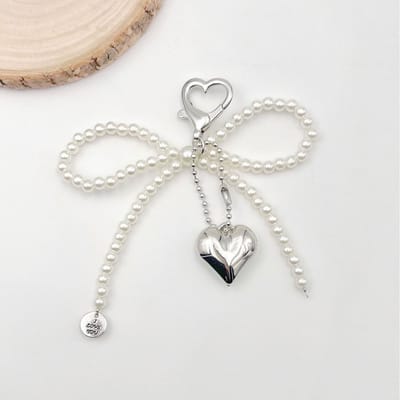 Bow pearl charms