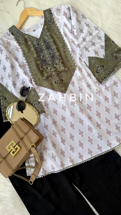 White Short Kurti❤️