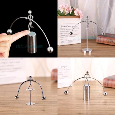 Creative Balance Pendulum Iron Man Learning Decompression Ornaments for Students Male and Female Friends Birthday Christmas Gifts