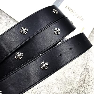 Gothic Filigree Cross Leather Belt - Image 4