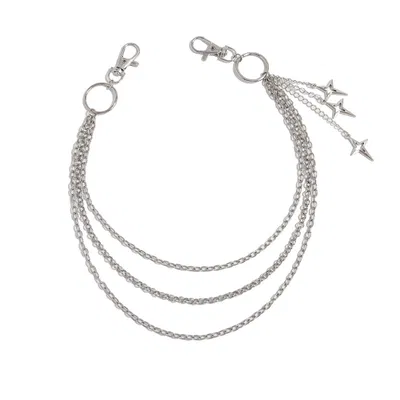 Layered Star Charm Wallet Chain - Image 4