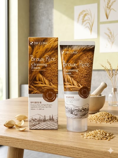 3W Clinic Brown Rice Facewash [ Korean ]