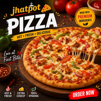 Jhatpot Chicken pizza 200g