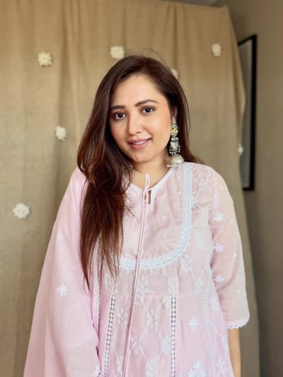 ✨Lucknowi Suit Sweing embroidery and delicate crochet lace Work✨ - Image 2