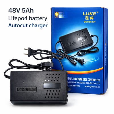 48V 5A LiFePO4 Battery Auto Cut Charger – LUKE Electric Bike Charger