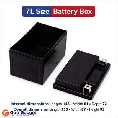 7L Size Battery Box Case for Motorcycle LiFePO4 Battery Pack