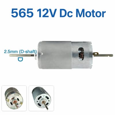 RS565 12V DC Motor D Shaft High Speed Fan Motor