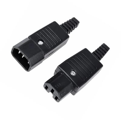 IEC BX-09 BX-10 Rewireable Inline Socket & Plug Connector 250V 10A