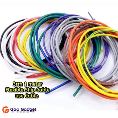 3RM Flexible Ship Use Cable 1 Meter 1 Pair Reclaimed Marine Grade Wire