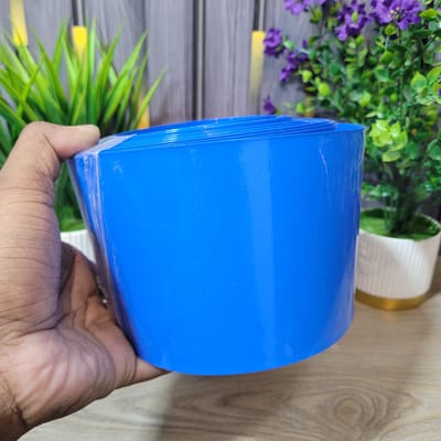 1ft 100mm Heat Shrink Tube Battery Pack Wrapping PVC Sleeve Blue