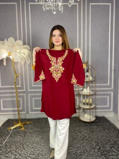 Embroidery Cotton Kurti - Image 8