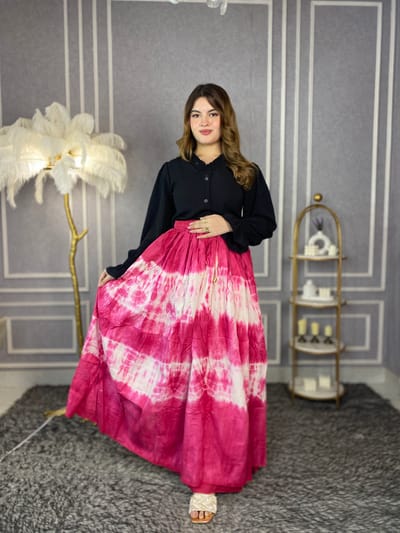 Tie Die Print Skirt - Image 7