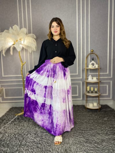 Tie Die Print Skirt - Image 4