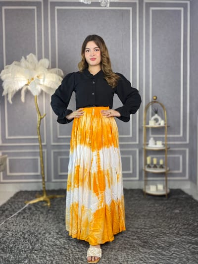 Tie Die Print Skirt - Image 8