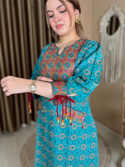 Embroidery Cotton kurti - Image 2