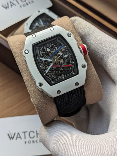 RM White & Black Quartz Watch