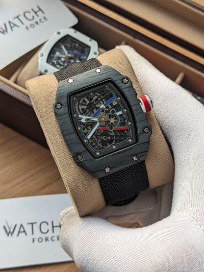 RM Black Quartz Watch