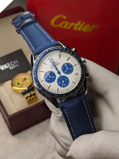 Omega Speedmaster Chronograph Strap Watch