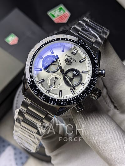 Tag Heuer Chronograph Watch Silver