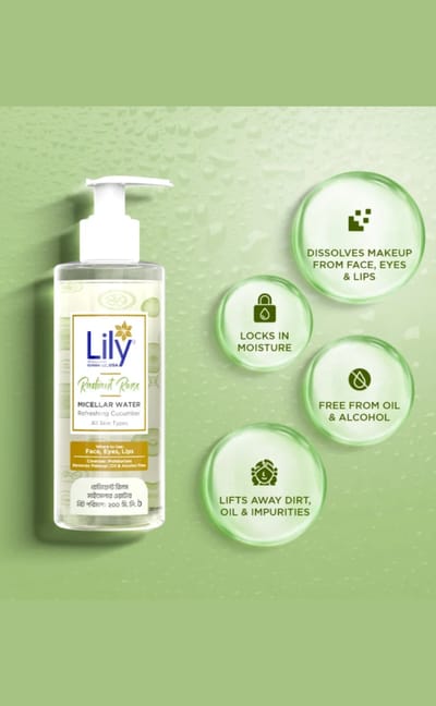 Lily Radiant Rinse Micellar Water 200ml - Image 2