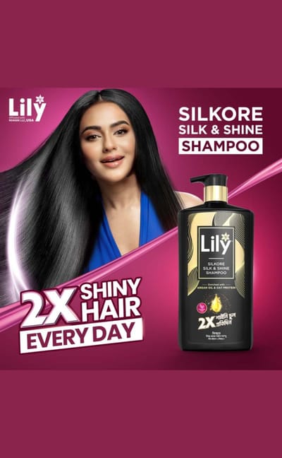 Lily Silkore Silk & Shine Shampoo 1000ml - Image 3