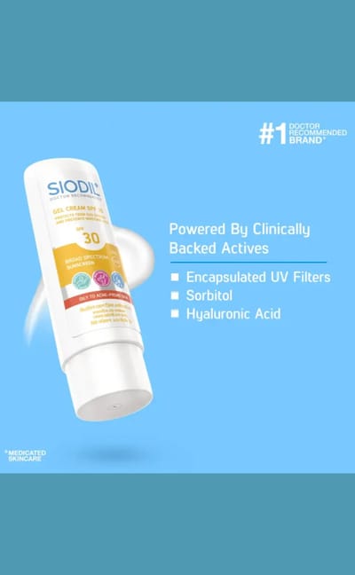 SIODIL Gel Cream SPF 30 100ml - Image 3