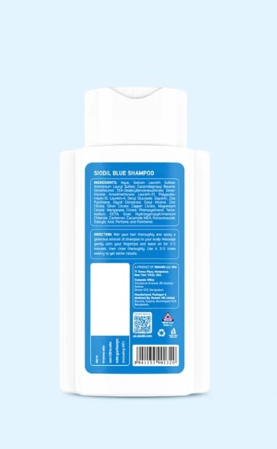 SIODIL Blue Shampoo 100 ml - Image 4