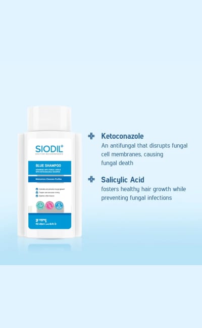 SIODIL Blue Shampoo 100 ml - Image 2