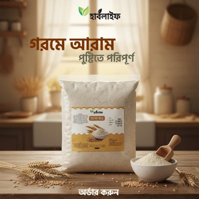 জবের ছাতু /Barley Flour / Roasted Barley Powder (500g)