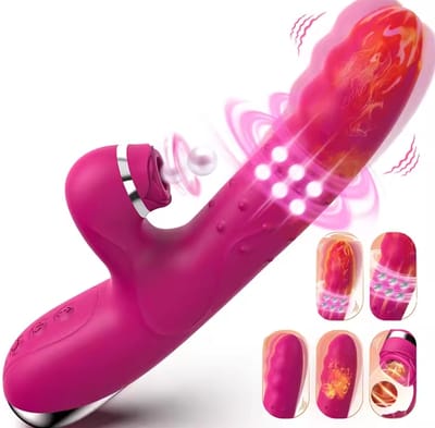Powerful AV Rotating Heating Suck Vibrator for Women Dildos Suction Clitoral Stimulator Female Vaginal Massager Adult Sex Toys