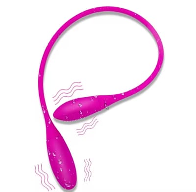 Double Head G Spot Bullet Vibrator Double Sided Silicone Vibrating Egg Ball for Anal Prostate Adult Sex Toy for Women Lesbian