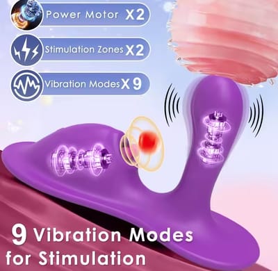 Sit and Ride Clitoris Vibrator For Women APP Control  Anul Plug Vaginal Orgasm Masturbation 9+9 Vibrating Adult Sex Toys Couple