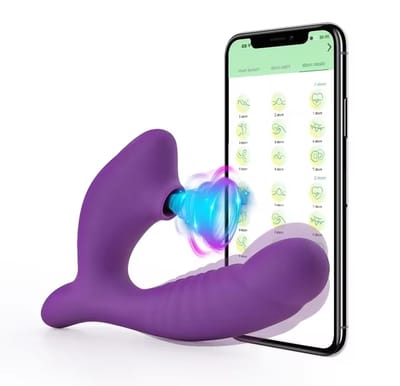 APP Wireless Bluetooth Sucking Vibrator for Women Clitoris Stimulator G Spot Massage Vibrators Dildo Vagina Sex Toys for Adult