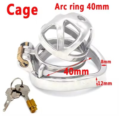 Male Chastity Belt Device Cock Cage Stainless Steel Penis Ring Lock Chastity Cage With Catheter Anti-drop Ring Sex Toys For Men