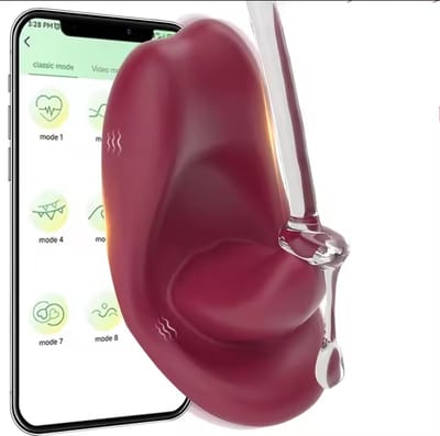 App Remote Control Tongue Vibrator Wearable G Spot Butterfly Vibrators 10 Modes Clitoris Massager Couples Sex Toys  for Women
