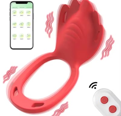 App Remote Controlled Wearable Panty Vibrator 9 Vibration Modes Vibrating Penis Ring Clitoral Stimulator Adult Couple Sex Toy