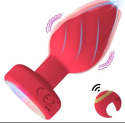Luminous Anal Plug Vibrators Ring Remote Control Prostate Massager Vaginal Butt Plug Stimulator Adult Couples Sex Toys for Women